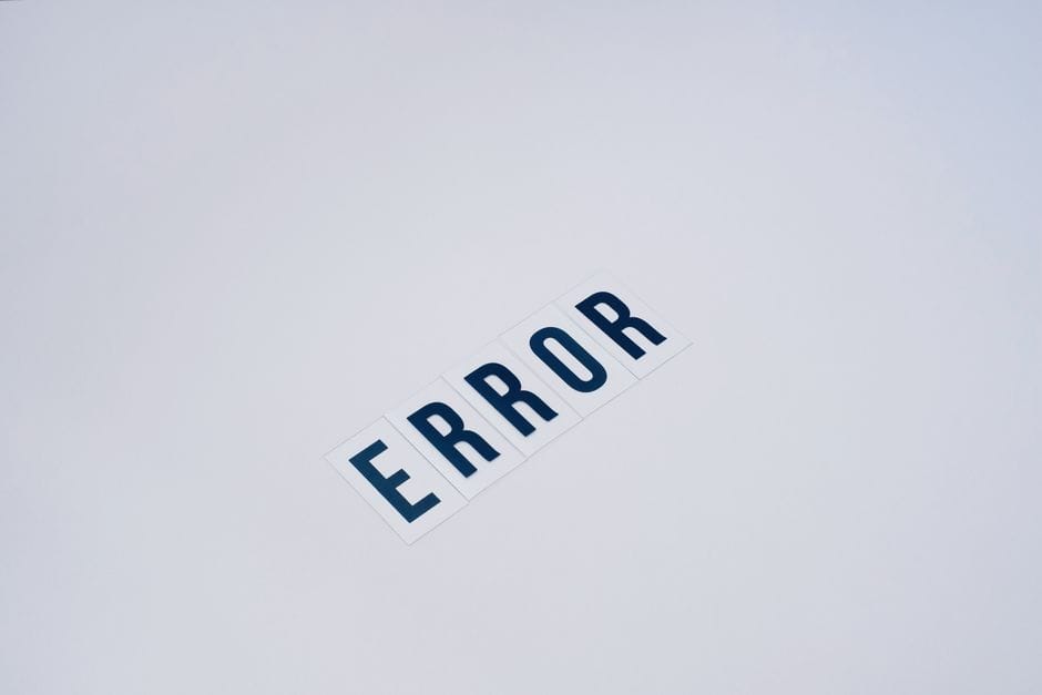 How to Reduce PDF File Size for Email Attachments Simple and minimalist image showcasing the word 'ERROR' on a white background.