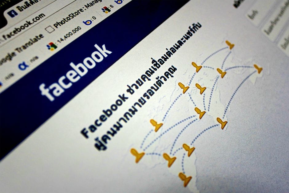 What "Processed in Your Browser" Really Means for Your PDFs Close-up view of a Facebook webpage interface in a browser window.